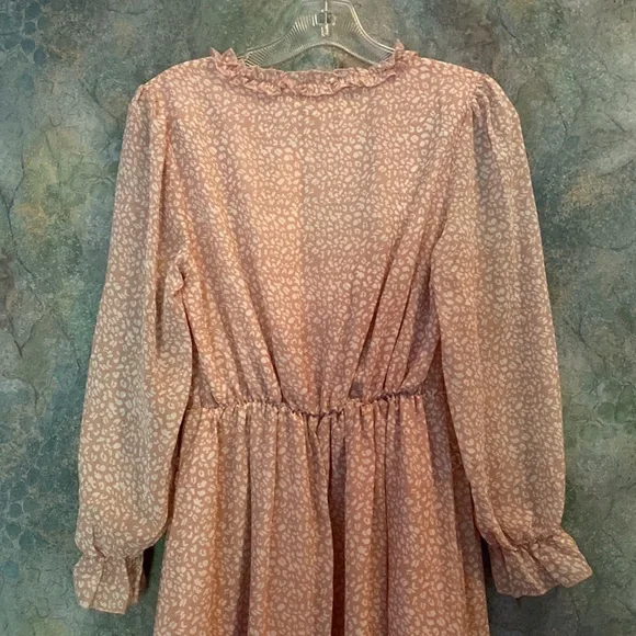 C+D+M Blush Print Ruffled Dress - Picture 6 of 6